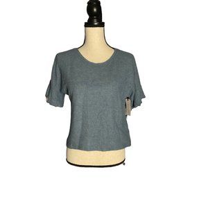 Melrose & Market Plush Short Sleeve in Blue Mirage Heather kids XL